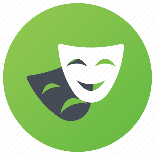 Anonymous mask, comedy mask, entertainment art, entertainment mask, theater mask icon - Download on Iconfinder