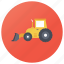 bulldozer, construction vehicle, earth mover, excavator, loader truck, wheel loader 
