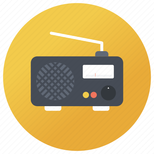 Broadcast media, fm, mss media, radio, transmission, vintage radio icon - Download on Iconfinder