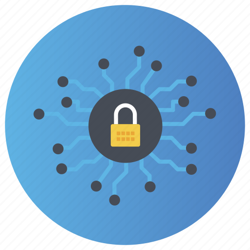 Cyber security, neural lock, neural network, neural protection, neural security icon - Download on Iconfinder