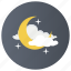 cloudy weather, forecast, night time, overcast, partly cloudy night 