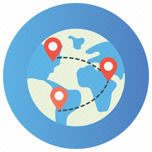Globalization, gps location, location map, navigation, searching location icon - Download on Iconfinder