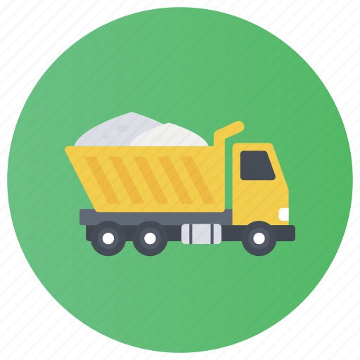 Dump truck, garbage truck, rubbish truck, trash bin, waste disposal icon - Download on Iconfinder