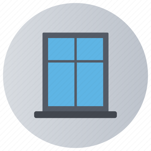 Aperture, exit frame, framework with pane, interior, window icon - Download on Iconfinder