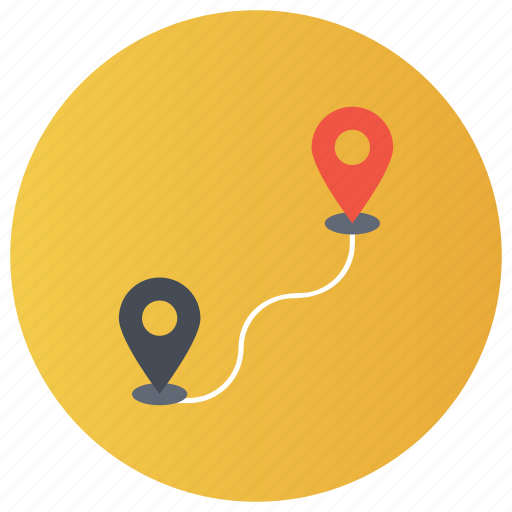 Direction finder, gps, location pin, navigation, trajectory icon - Download on Iconfinder