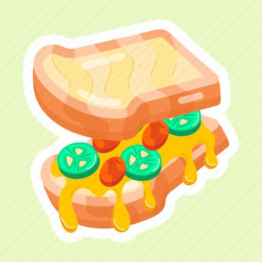 Canape, appetizer sandwich, sarnie, toastie, vegetable sandwich icon - Download on Iconfinder