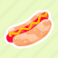 hot dog, frankfurter, wiener, sausage sandwich, street food 