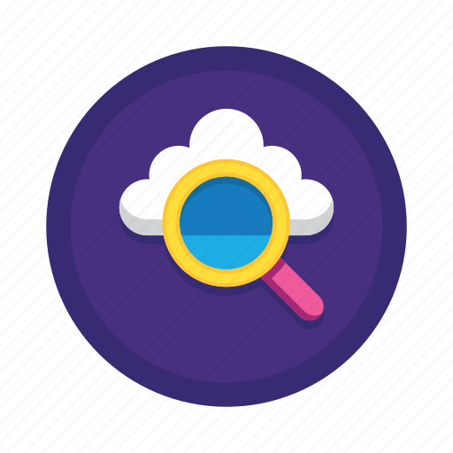 Cloud, search, computing, data, find, network, storage icon - Download on Iconfinder