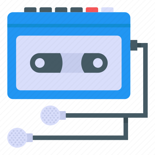 Cassette recorder, tape player, cassette player, old player, music cassette icon - Download on Iconfinder