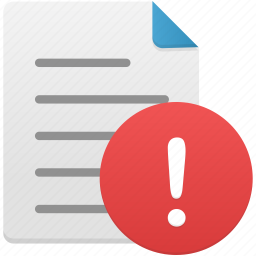 File, warning, document, documents, files, text icon - Download on Iconfinder