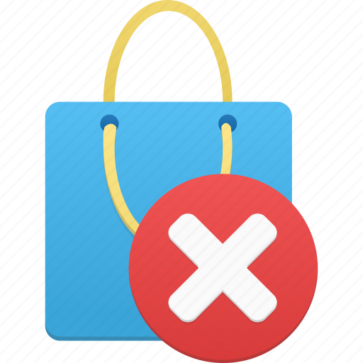Bag, shopping, delete, item, remove icon - Download on Iconfinder