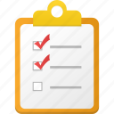 checklist, list, task, menu, options, document, files
