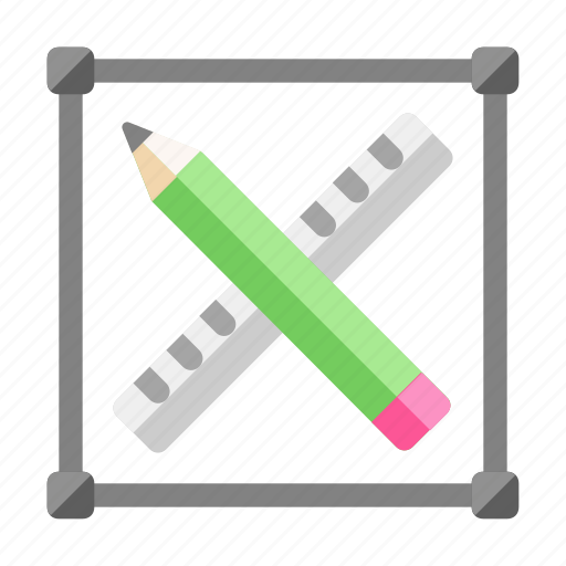 Stationary, graphic design, ruler, pencil, art icon - Download on Iconfinder