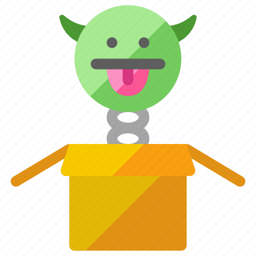 Box, gift, prank, prankster, surprise, devil, demon icon - Download on Iconfinder