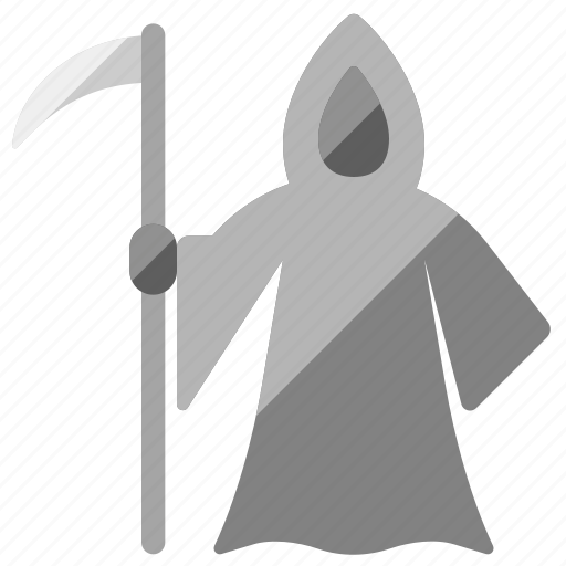 Grim reaper, death, scythe, halloween icon - Download on Iconfinder