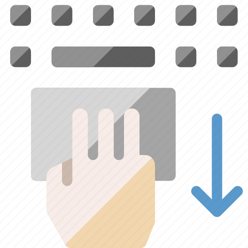 Touchpad, trackpad, switch, move, down, hand icon - Download on Iconfinder