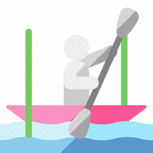 Canoeist, canoe, kayak, slalom, extreme sport, olympics icon - Download on Iconfinder