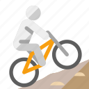bicyclist, mountain bike, bicycle, sport, extreme sport, olympics