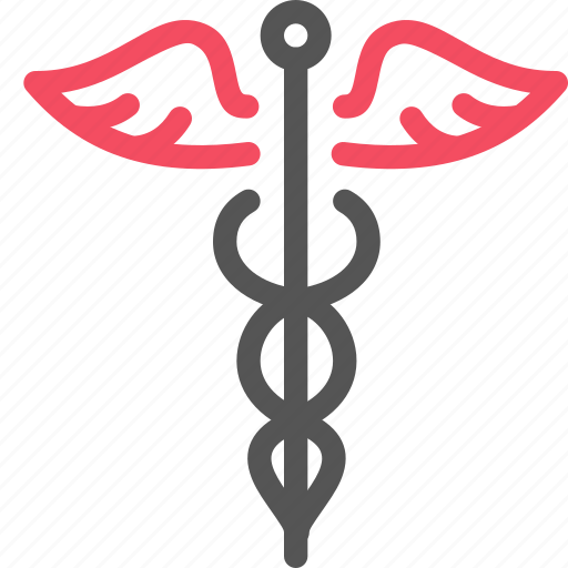 Caduceus, health, medical, snake, wing icon - Download on Iconfinder
