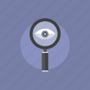 eye, illustration, lens, look, looking, magnifier, optimization, search, searching, communication, find, glass, internet, magnifying, view, web, zoom
