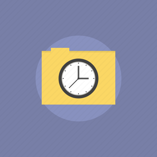 Business, clock, date, document, files, folder, illustration icon - Download on Iconfinder