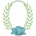 frame, bouquet, leaf, flower