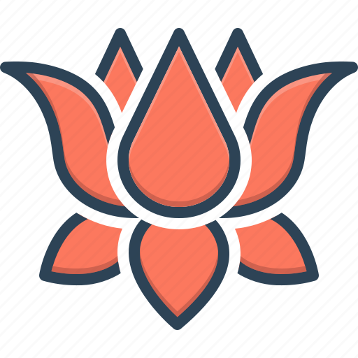 Indian lotus, lotus, nelumbo, nenuphar, nymphaea, water lily, yoga icon - Download on Iconfinder