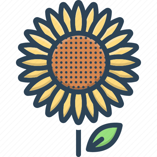 Flower, girasol, helianthus, horticulture, natural, sunflower, yellow icon - Download on Iconfinder