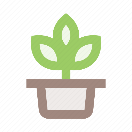 Flower, flower pot, herb, interior, leaf, plant, plant pot icon - Download on Iconfinder