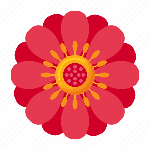 Zinnia, flower, plant, garden icon - Download on Iconfinder