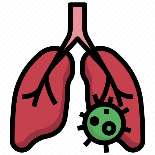 Flu, pneumonia, lungs, organ, infected, healthcare, medical icon - Download on Iconfinder
