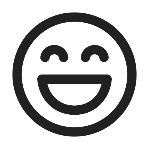 Ic, fluent, emoji, laugh, regular icon - Free download