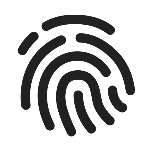 Ic, fluent, fingerprint, regular icon - Free download
