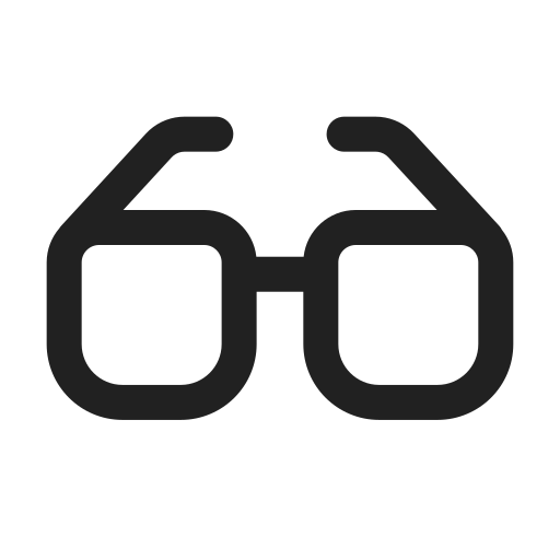 Ic, fluent, glasses, regular icon - Free download