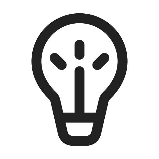 Ic, fluent, lightbulb, filament, regular icon - Free download