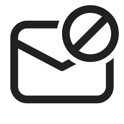 Fluent, mail, prohibited, regular, email icon - Free download