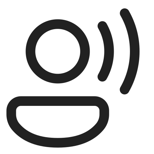 Ic, fluent, person, voice, regular icon - Free download