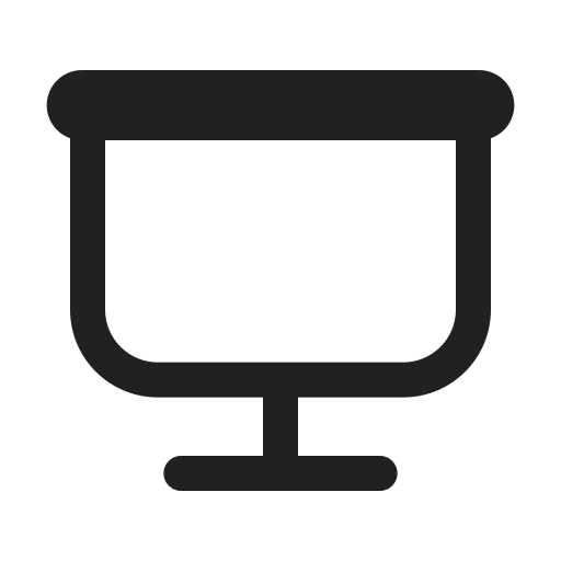 Ic, fluent, projection, screen, regular icon - Free download