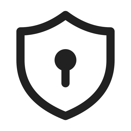 Shield, keyhole, regular icon - Free download on Iconfinder