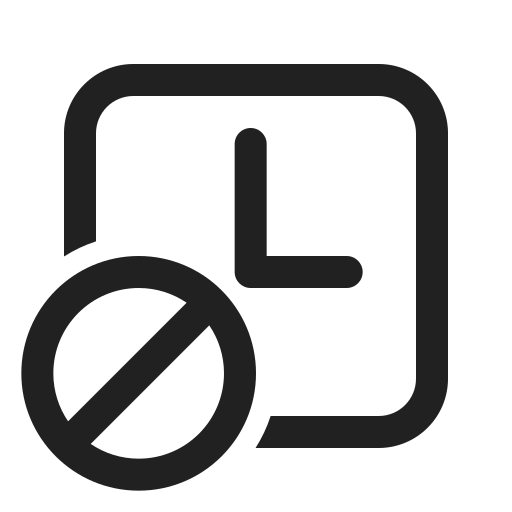 Fluent, shifts, prohibited, regular icon - Free download