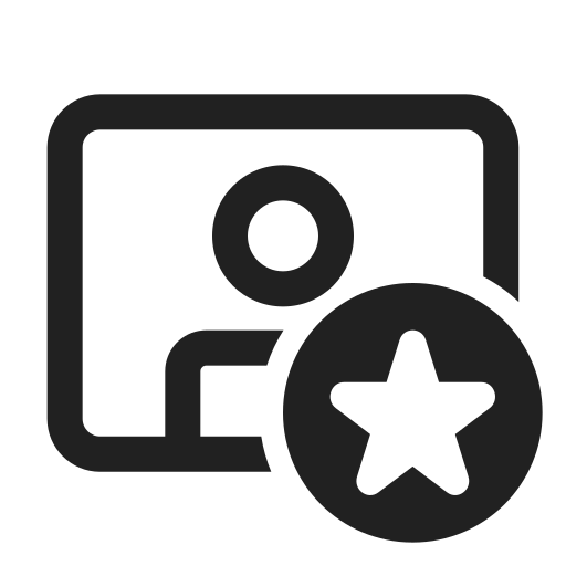 Ic, fluent, video, person, star, regular icon - Free download