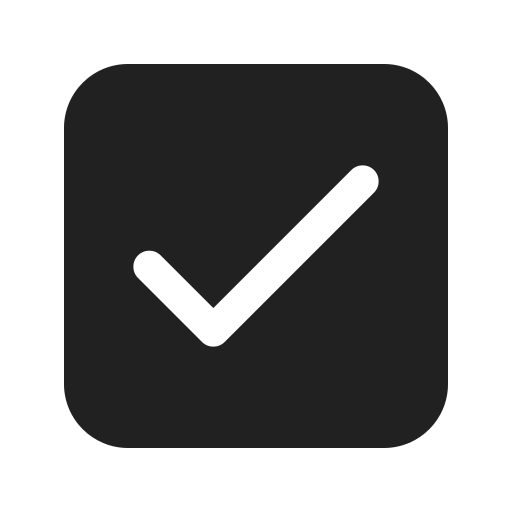 Ic, fluent, checkbox, checked, filled icon - Free download