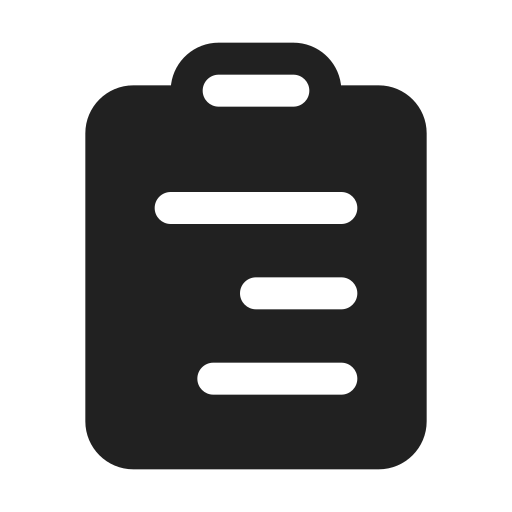 Ic, fluent, clipboard, text, rtl, filled icon - Free download