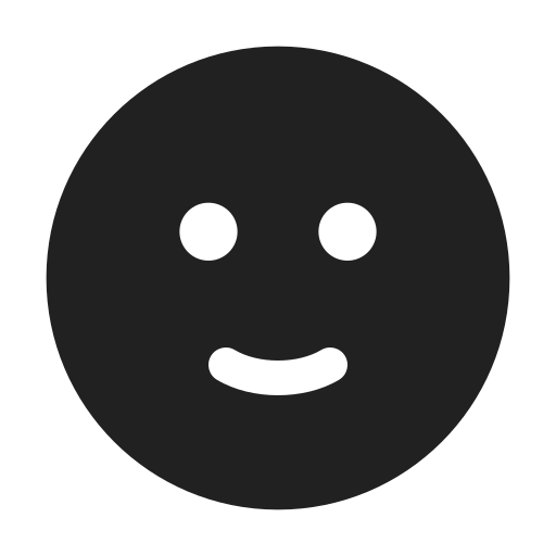 Ic, fluent, emoji, smile, slight, filled icon - Free download