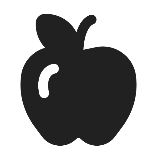 Ic, fluent, food, apple, filled icon - Free download