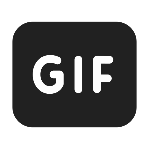 Ic, fluent, gif, filled icon - Free download on Iconfinder