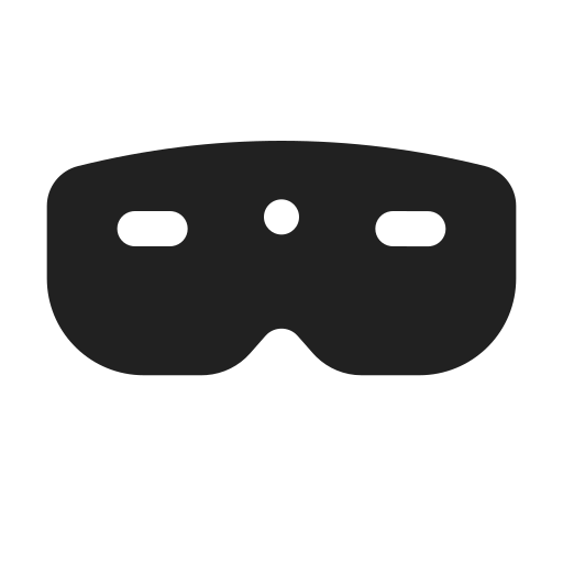 Ic, fluent, headset, vr, filled icon - Free download