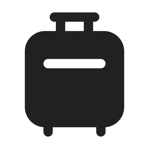 Ic, fluent, luggage, filled icon - Free download