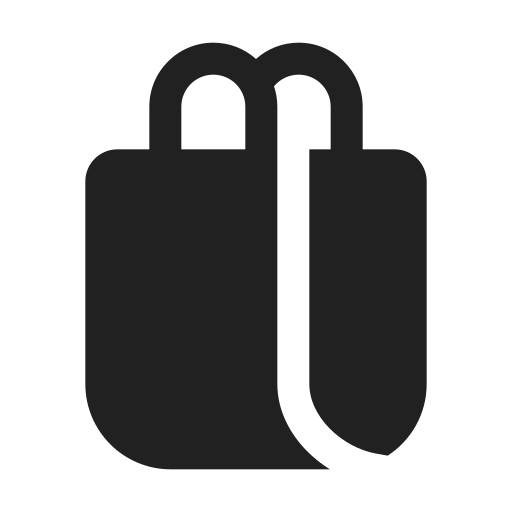 Ic, fluent, shopping, bag, filled icon - Free download