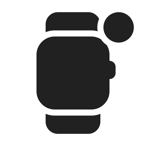 Ic, fluent, smartwatch, dot, filled icon - Free download